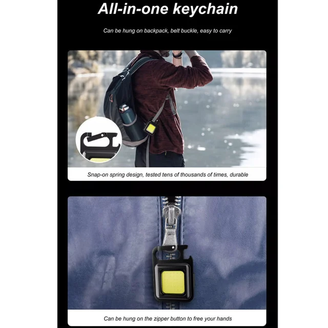 چراغ قوه جیبی مدل پروژکتور COB 102189435